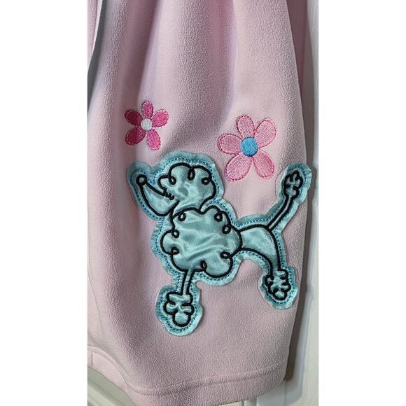 Dollie & Me Sweet Heart Rose Girls Robe Poodle Size 6X - Picture 2 of 5